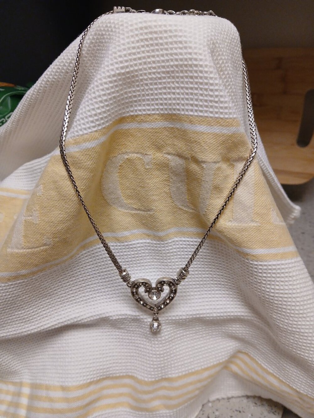 Vintage Brighton Large Rhinestone Heart